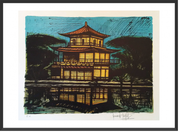 BUFFET Le Pavillon d’or Kinkaku-Ji (2e état) 1982 EA 59×76