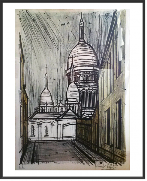 BUFFET Bernard Le Sacré-Coeur – Montmartre 75,5 x 58 cm