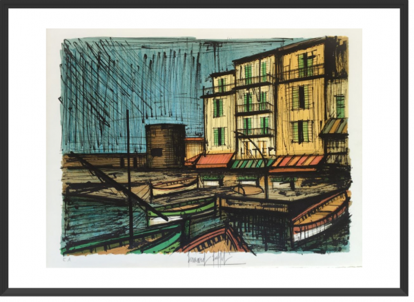 BUFFET Bernard Le port des pêcheurs 48 x 66 cm