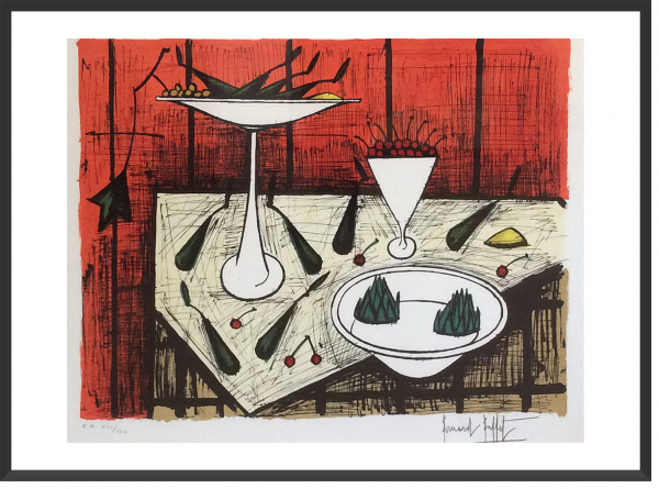 Buffet_Nature morte au fond rouge_1984_EA XVIIsurXXX