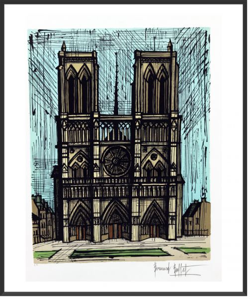 BUFFET Bernard Notre Dame 72 cm x 53 cm