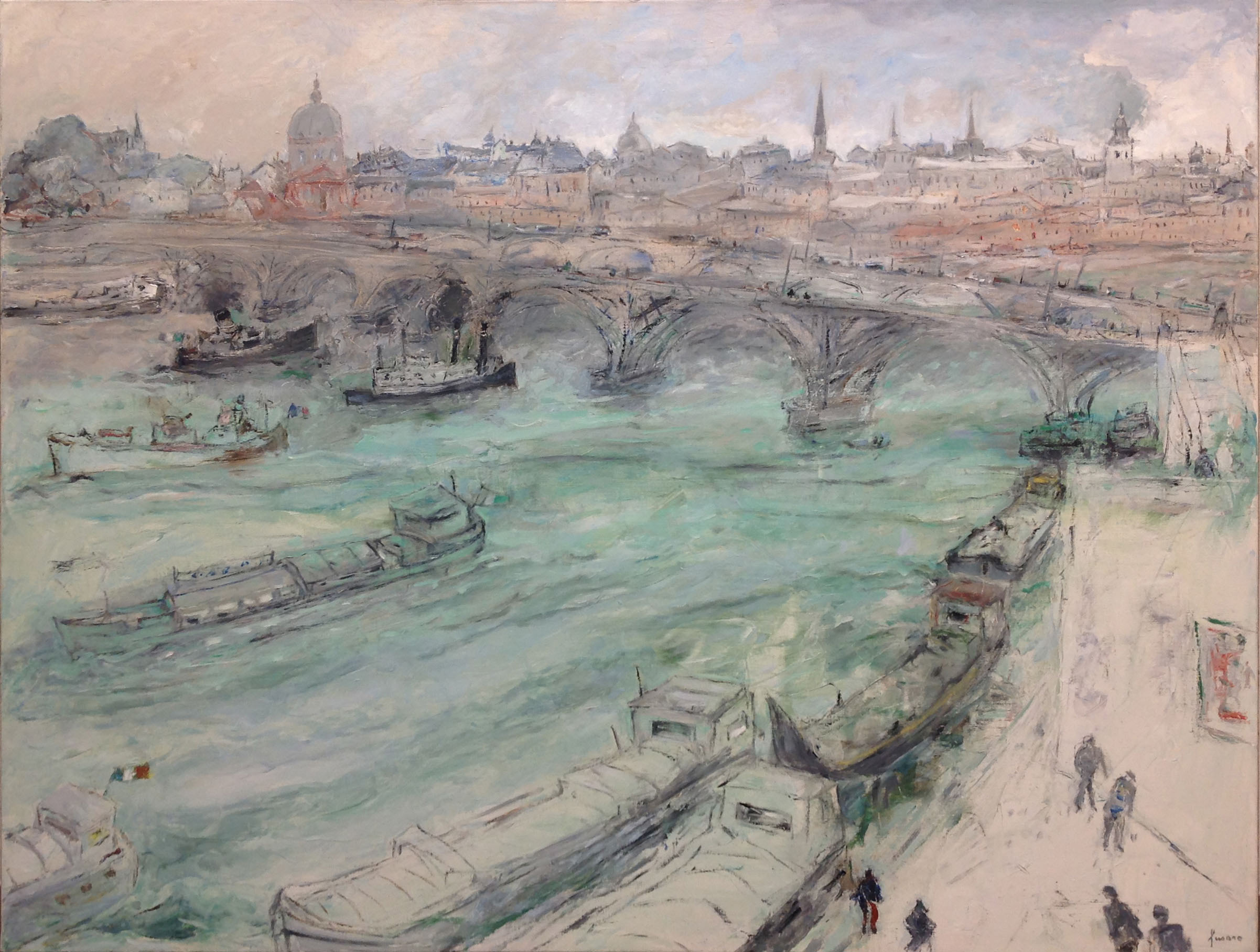 Jean Fusaro (né en 1925) huiles sur toile, pastels Galerie Estades